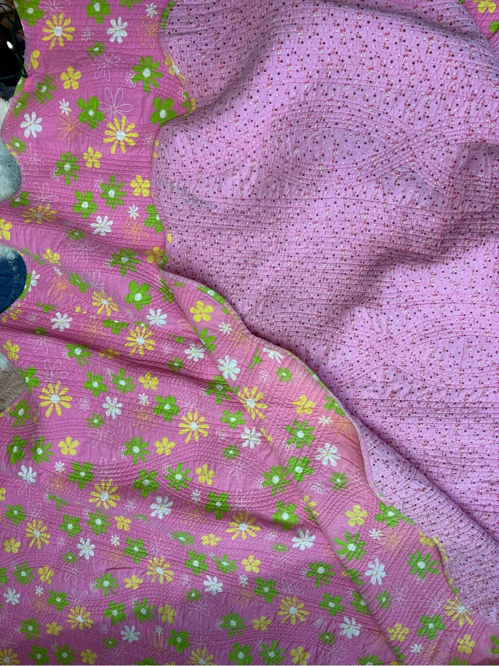 Pink Floral Quilt